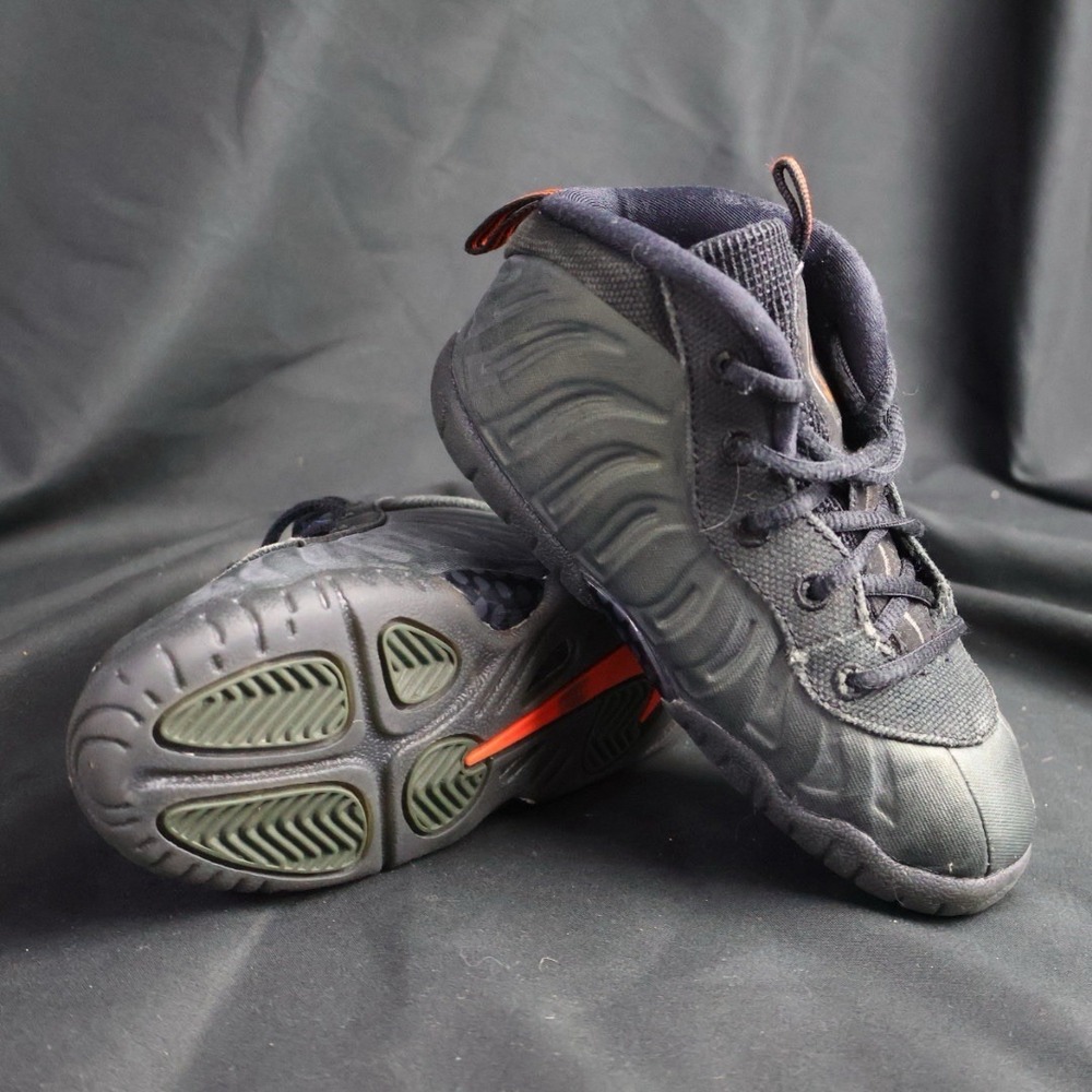 Nike Little Posite Pro TD 843769-300 Sequoia Black Toddler 10C EUR 27